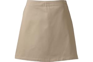 Lands' End Womens School Uniform Blend Chino Skort Above Knee