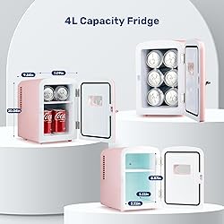 YSSOA 4L Mini Fridge with Observation