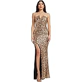 Dress The Population Womens Fernanda Mermaid Floor Length Dress