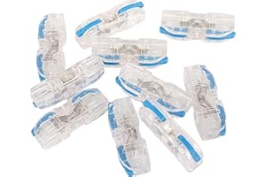 10pcs 1 in 1 Out Quick Lever Wire Connectors Conductor Compact Connectors Connect Splicing 28-12 AWG Electrical Wire Terminal