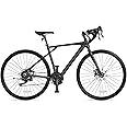 YITAHOME 700C Road Bike, 21 Speed Commuter Bicycle for Men Women, 28 Inch Lightweight Aluminum Frame Racing Bike, Adult Bicycle with Disc Brake System