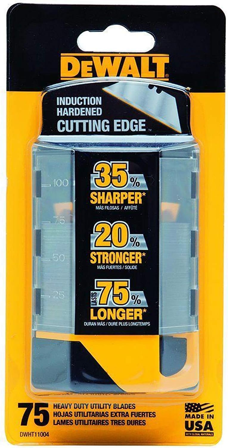 DeWalt DWHT11004 Utility Blades 75 Count