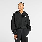 New Balance womens Linear Heritage Fleece Full Zip