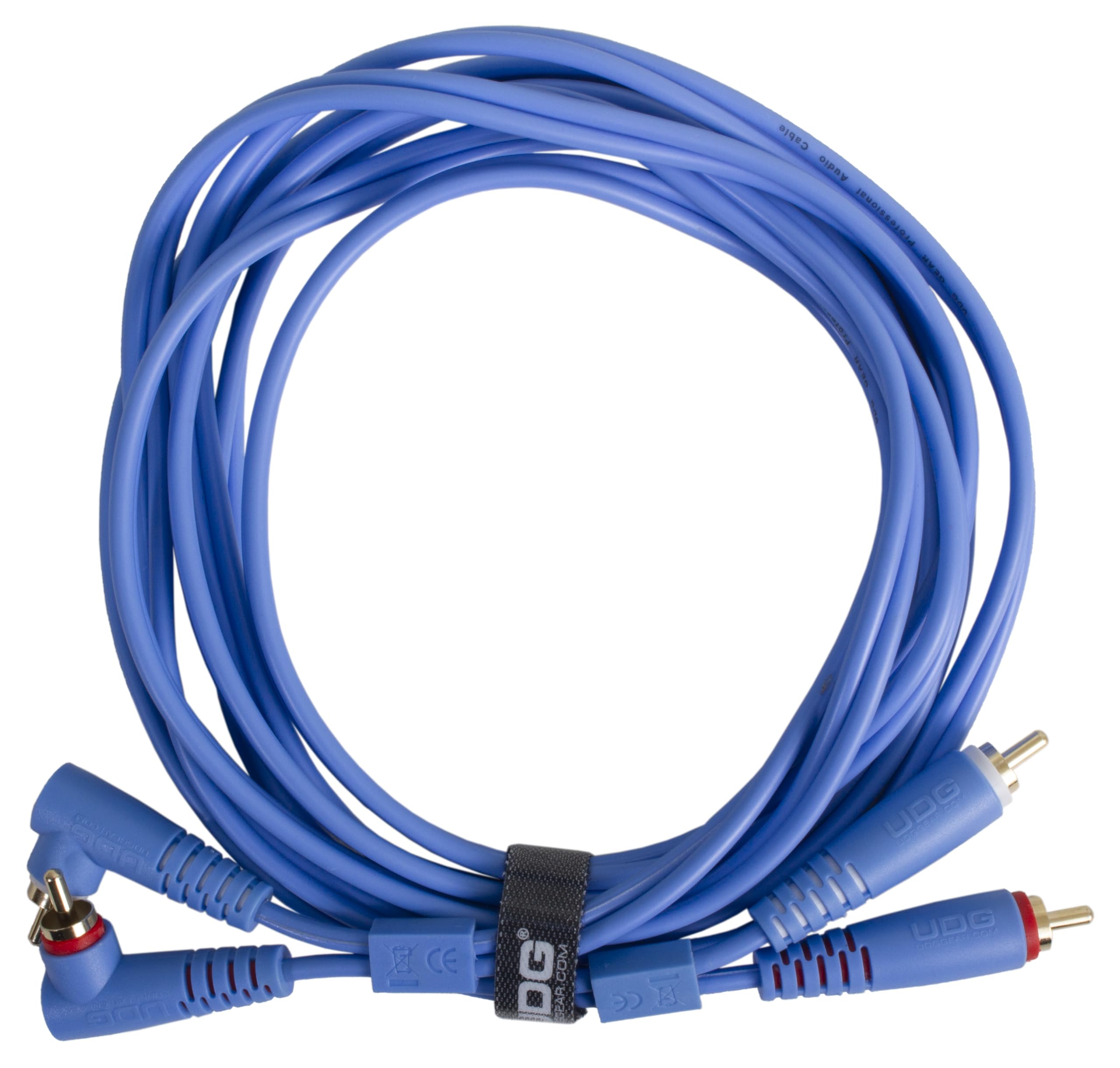 UDG Ultimate Cable (RCA Straight - RCA Angled) Blue 3m