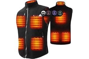 ARRIS Heated Vest for Men, 7.4V Electric Size Adjustable Heating Vest for Hunting, Camping, Fish Suitable for Men