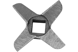 Meat Grinder Blade #8,Rival Meat Grinder Blade Knife,5 Meat Grinder,Meat Grinder Knives Cross Shaped Professional Steel Kitch