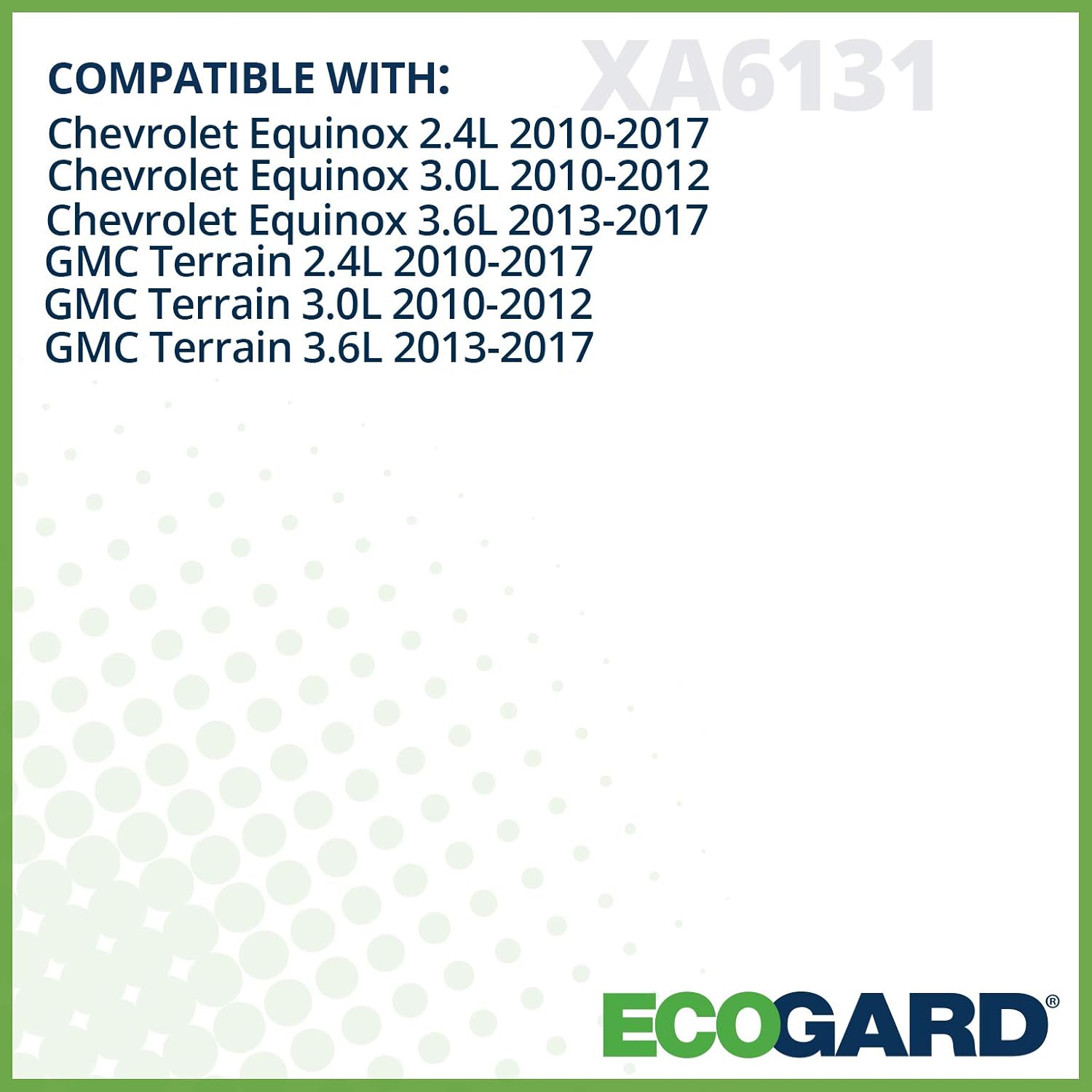 Amazon Com Ecogard Xa6131 Premium Engine Air Filter Fits