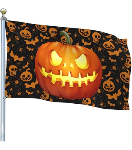 Moon Knives 3x5 Happy Halloween Flag Set - 3 Pack Outdoor Decor, Grommets For Hanging - View #8
