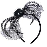 HOXIEYA Halloween Headband Spider Web Headbands - Cute Spider with Mesh Design Hairband Halloween Party Decorations - Black