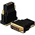DVI to HDMI, Rankie 2-Pack Gold-Plated 1080P DVI to HDMI HDTV Male to Female Adapter Converter (Black) - R1190