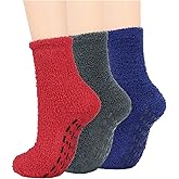 Century Star Non Slip Fuzzy Socks With Grips - Warm, Cozy, Fluffy Socks For Men - Perfect For Christmas