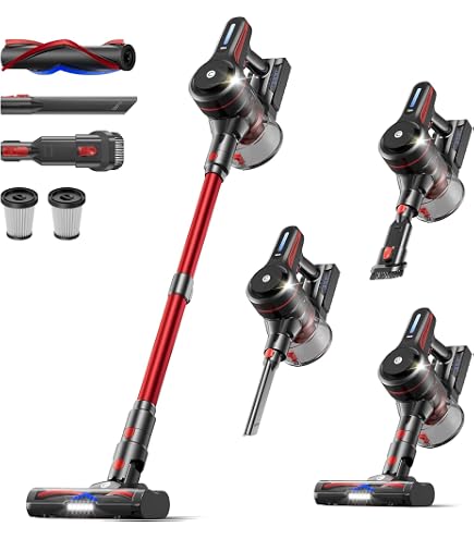 Amazon.com - Hearten Cordless Stick Vacuum Lightweight Cleaner 45