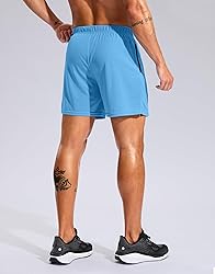 Pudolla Men's Workout Running Shorts with Zipper