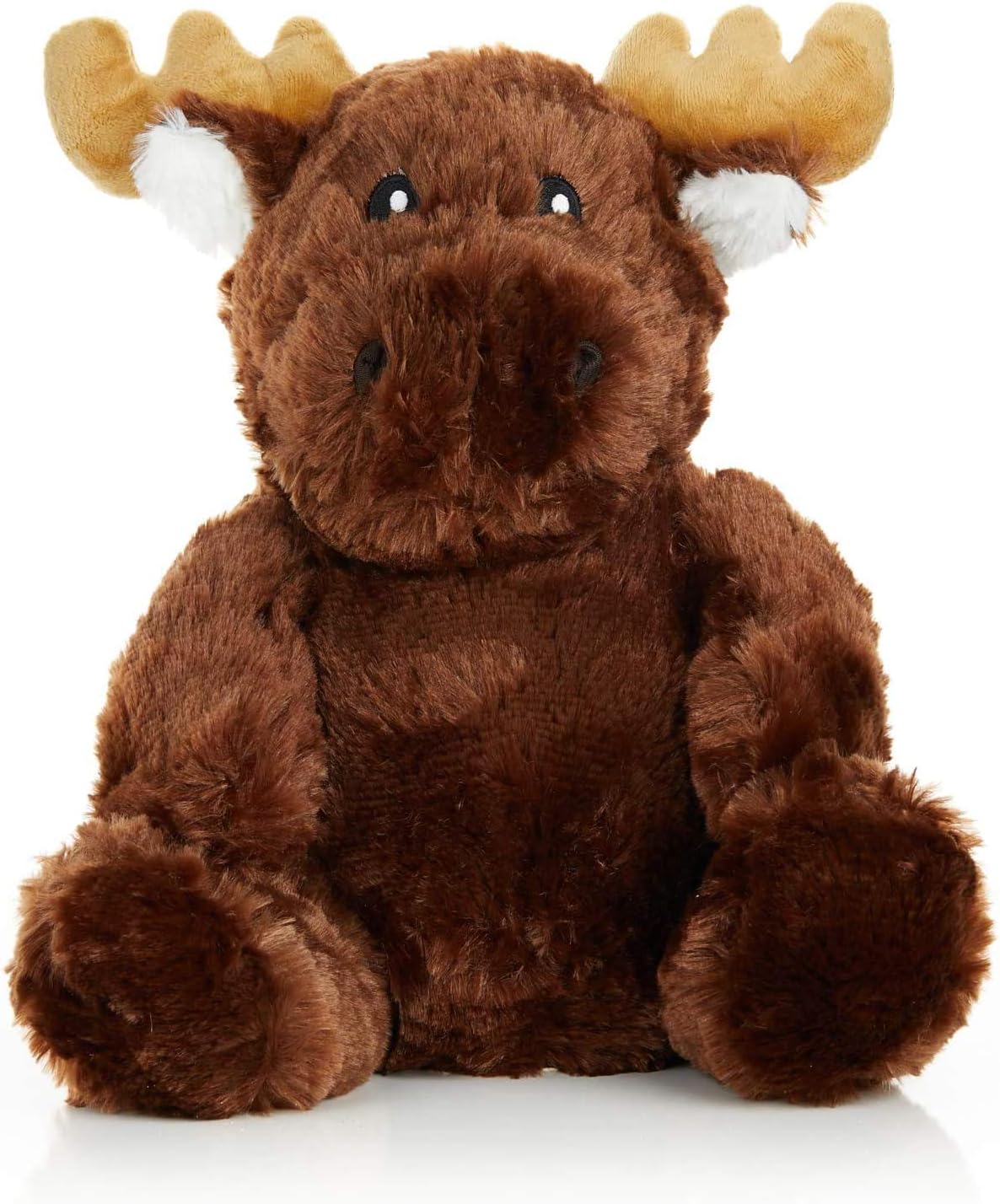 Girls Soft Cute Plush Toys, 14-inch Huggable Stuffed Animal Doll Toy, Washable Weighted Bottom Plush Pillow Birthday Gift for Kids and Toddlers-Moose