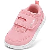 Toddler Wide Toe Box Barefoot Shoes Boys Girls Zero Drop,Baby First Walking Shoes Glitter Little Kids Sneakers Non-Slip Preschool Running Tennis Canvas Casual Preschool Outdoor Activities