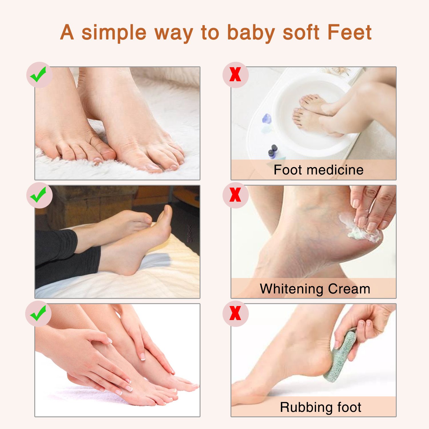Foot Peel Mask 3 Pack， Exfoliator Peel Off Calluses Dead Skin Callus Remover，Baby Soft Smooth Touch Feet-Men Women (Lavender) : Beauty