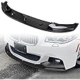 Car Front Splitter Spoiler Fits for 2011-2016 BMW 5-Series F10 520i 535i 550i (Only fit for M Sport Model),ABS Car Front Bumper Chin Lip Spoiler,Carbon Fiber
