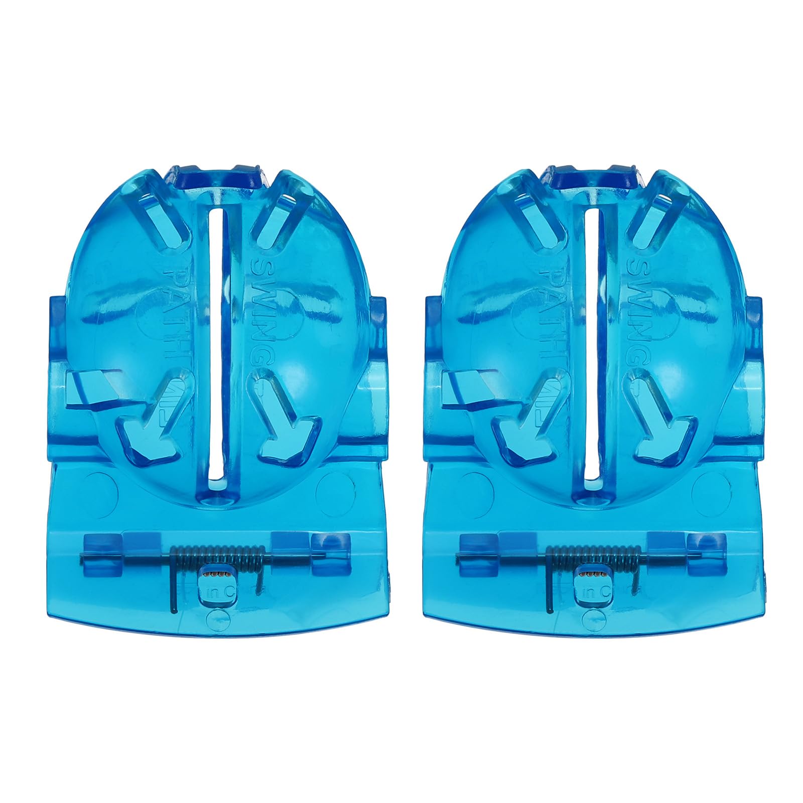 PATIKIL Golf Ball Line Marker Tool, 2 Pack Golf Ball Alignment Marking Tool Golf Ball Liner with Line Marker Stencil for Putting Ball Marker, Blue