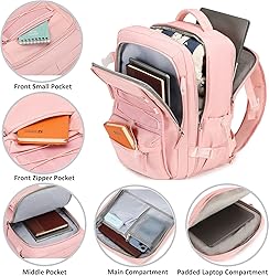 Travel Backpack for Women Men 17 Inch Laptop