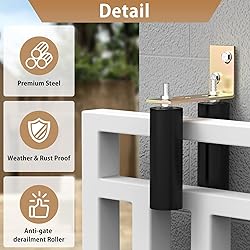 ForoGore 2 Pack 6" Slide Gate Guide Roller with