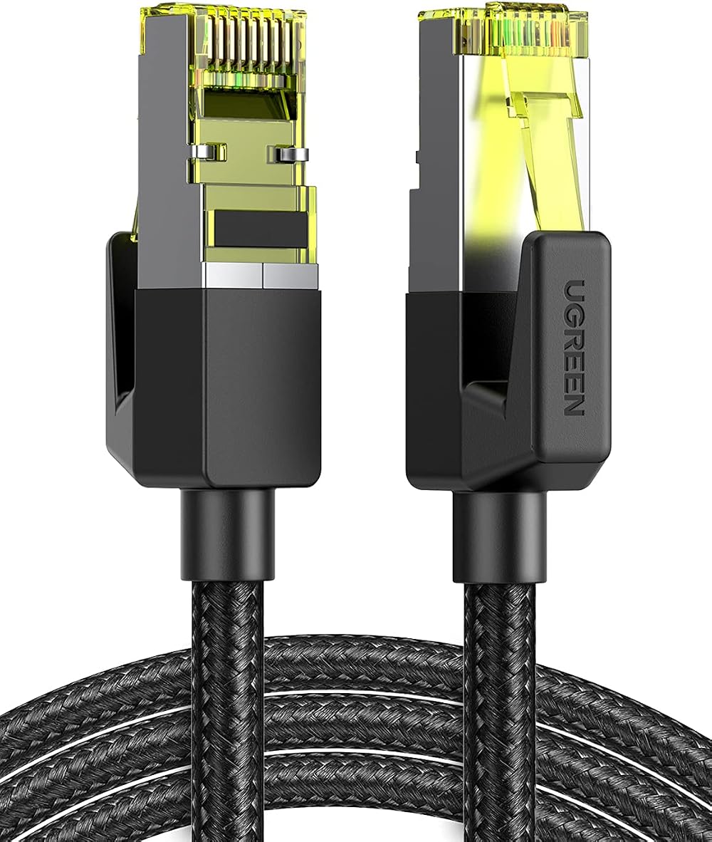 UGREEN Cat 7 Ethernet Cable 10Gbps 600MHz Braided RJ45 Network Cord 20M