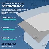 G4GADGET 100 Rolls 57 x 40 Thermal Paper Till Rolls with Red Warning Strip view 5