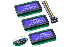 Hosyond 3pcs IIC I2C 2004 LCD Module 20x04 LCD Screen Module Display for Arduino Raspberry Pi