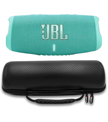 JBL Charge 5 Draagbare Luidspreker Met Powerbank + GSport Carbon Fiber Case - Waterdicht, 20 Uur Speeltijd