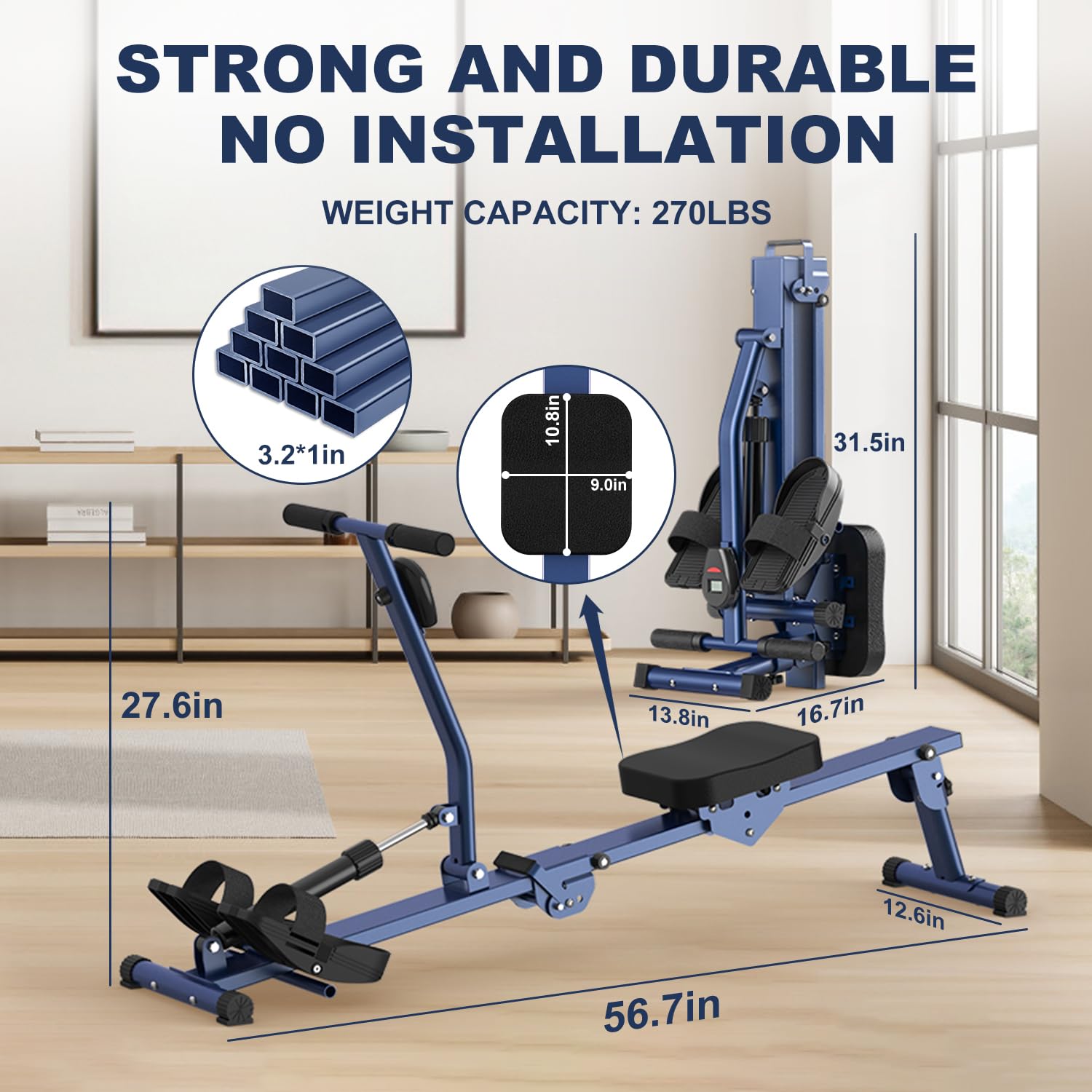 Mua Rowing Machines for Home Foldable Row Machine Rowing Exercise ...