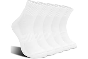 Kodal Copper Ankle Running Socks for Men Women Cushion Cotton Quarter Socks Odor Free for Smelly Sweaty Feet 5 Pairs