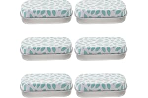 OATIPHO 6pcs Mini Small Iron Box Storage Containers with Hinged Lid, 60x45x15mm Metal Tin Candy Storage