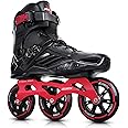 Inline Skates, 3 Wheels 110mm Roller Skates Blades for Adult Women Men, Professional Outdoor Fitness Inline Speed Skates for Unisex
