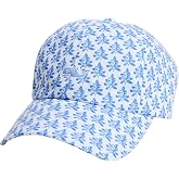 vineyard vines Printed Baseball Hat, Ella Block White Cap, onesz