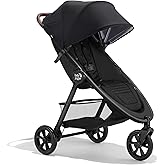 Baby Jogger City Mini GT3 All Terrain Stroller with Forever Air Rubber Tires and All Wheel Suspension with Magnetic Buckle an