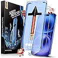 MAGIC JOHN 2 Pack for iPhone 16 6.1 inch Tempered Glass Screen Protector (Not Pro), Auto Dust-Elimination, Bubble Free, Easy Installation, HD Clear