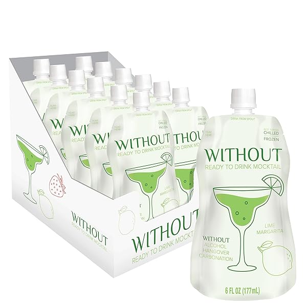 WITHOUT READY TO DRINK LIME MARGARITA MOCKTAIL, ZERO...
