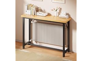 Multifunctional Radiator Shelf Console Table with Storage Shelves, Space-Saving Living Room or Hallway Entrance Table, Radiat