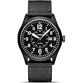 LN LENQIN Mens Watches Military Watch Sport Analog Quart Watches for Men | Waterproof Wrist Watch for Men with Date Luminous Army Tactical Field Casual Nylon Band