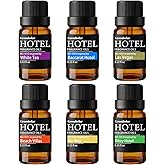 Grombolar Essential Oils Set-Hotel Collection Diffuser Oil Gift Set,Premium Essential Oil for Diffusers, Home Care, Fragrance, Humidifiers (Hotel-6Pcs Set)