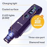 PETPROVED Dog Nail Grinder Silent Electric Pet Nail Trimmer with 2 Heads view 3