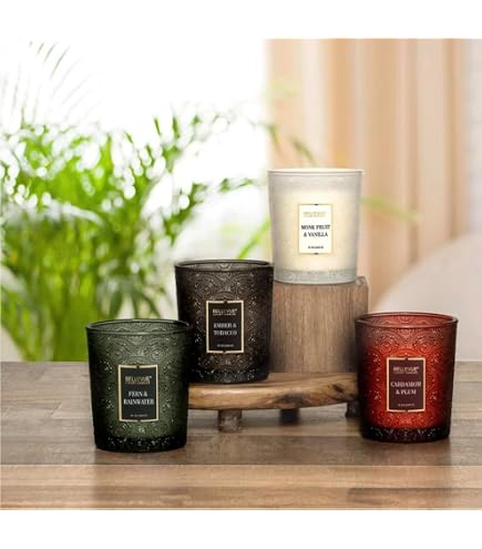 bellevue luxury candles amber and tobacco Amazon.com: Ember & Tobacco Luxury Scented Candle – 12 oz | Soy Blend Wax |  Dual Wick | Warm Smoky Home Fragrance