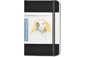 SPEEDBALL Travelogue Drawing Book, Pocket Portrait 5-1/2 x 3-1/2, Ivory Black Artist Journal