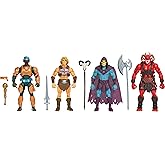 Masters of the Universe Movie He-Man, Skeletor, Man-at-Arms, Goat Man | MOTU Film-Accurate 5.5-inch Action Figure 4-Pack, Each with 14 Posable Joints, Actor Likenesses (Amazon Exclusive)