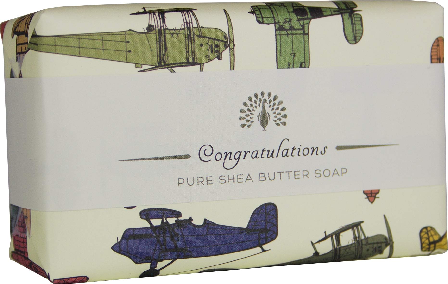 The English Soap Company Occasions Gift Shea Butter Soap Congratulations Sandalwood 190g