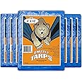 Grizzly Tarps by B-Air 8' x 10' Large Multi-Purpose Waterproof Heavy Duty Poly Tarp with Grommets Every 36", 8x8 Weave, 5 Mil Thick, for Home, Boats, Cars, Camping, Protective Cover, Pack of 4, Blue