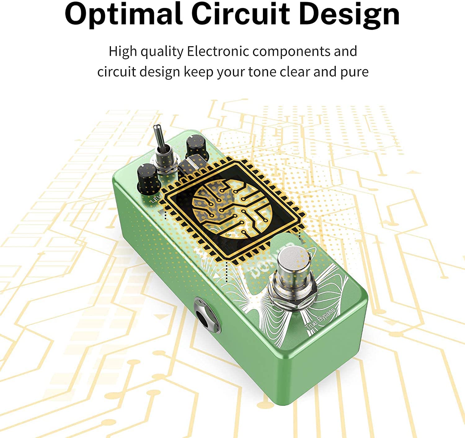 Donner Wave Delay Guitar Effect Pedal, Two Models Digital Delay Guitar Pedal Pure Analogue True Bypass