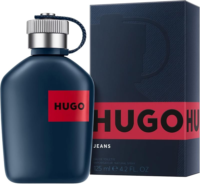 HUGO Jeans Eau de Toilette para Hombre | Fragancia masculina aromática fougère con notas de pomelo y menta piperita | 75 ml — foto 2 de 6