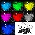 BESULEN Car Interior LED Lights, Automotive Ambient Neon Light Kit with USB Port, Car Accessories, Gifts for Men and Women, 4 in 1 Decoration Lights for Car, Garden, Home, Party
