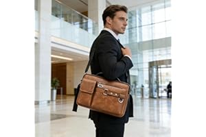 Men's Casual Crossbody Bag, Lightweight Shoulder, Business Messenger Bag for Work, Travel & Daily Use