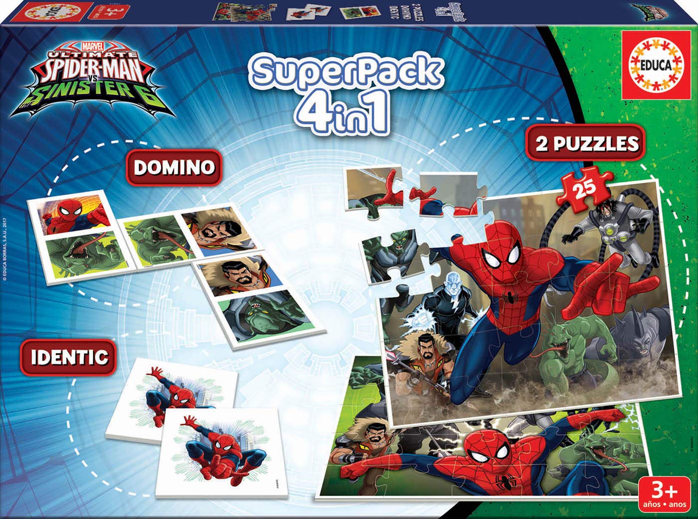 Educa Borras 17197.0 Super Pack Spiderman